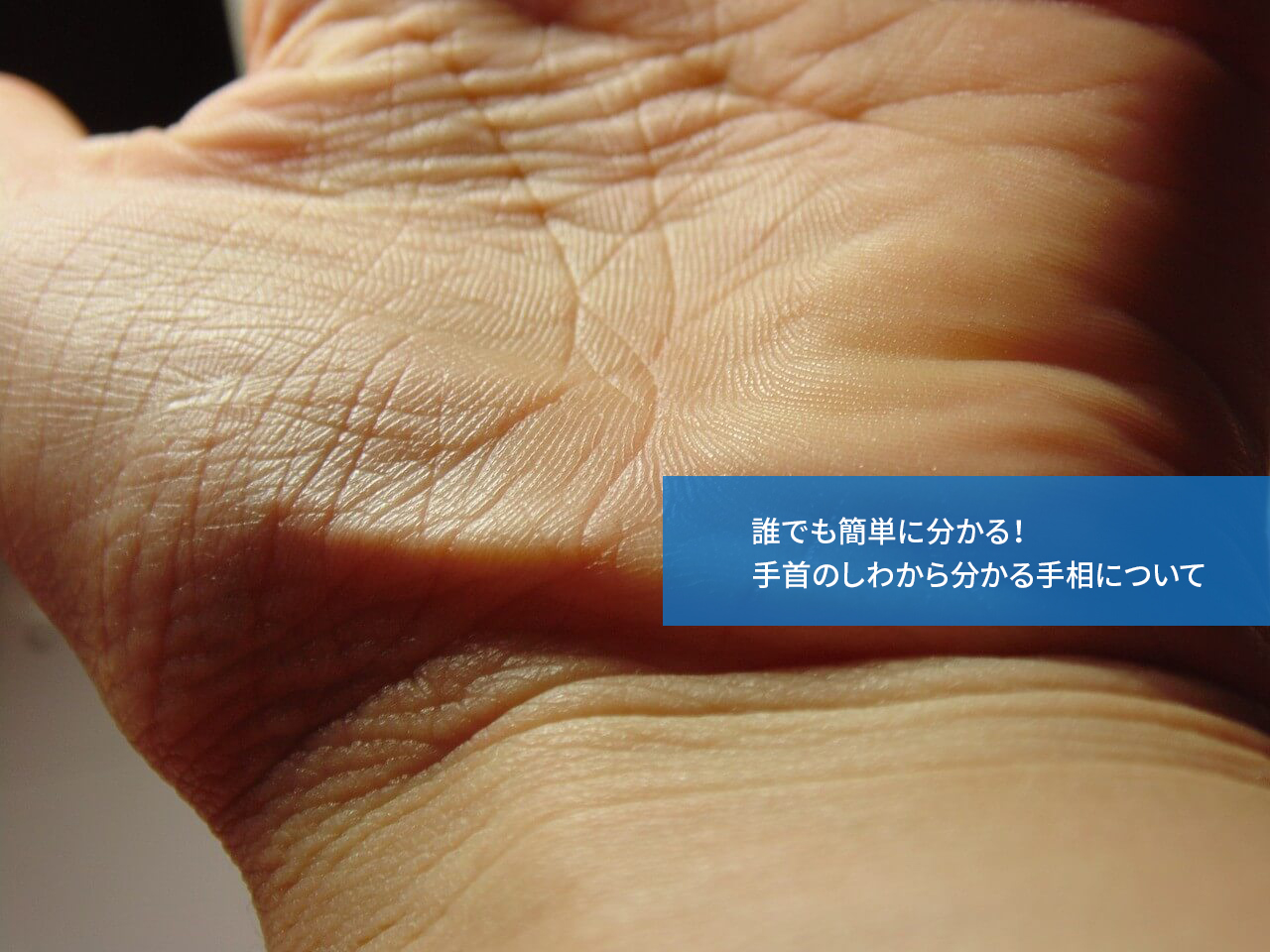 誰でも簡単に分かる!手首のしわから分かる手相について