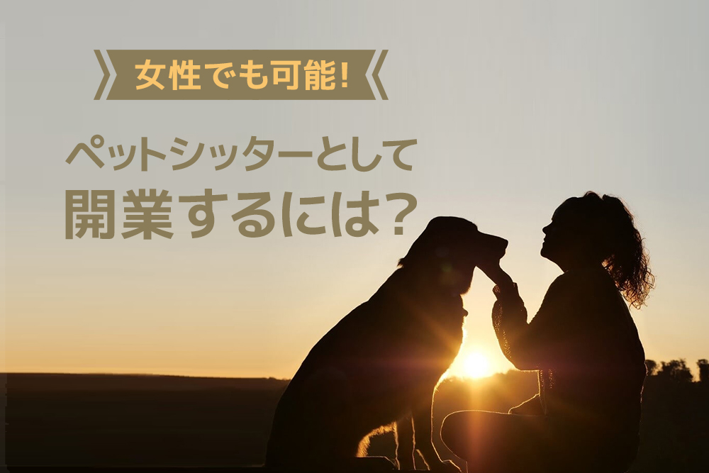 女性でも可能!ペットシッターとして開業するには?